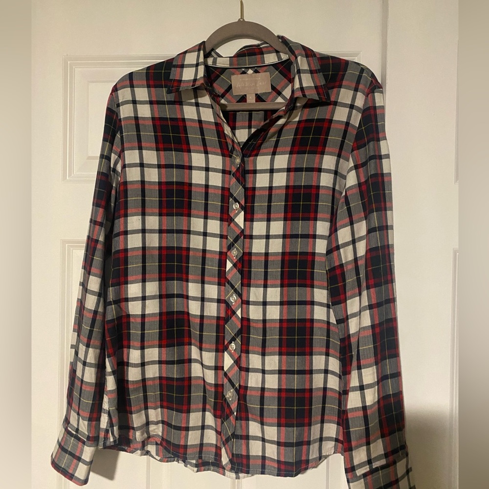 Banana Republic Soft Wash Plaid Shirt
